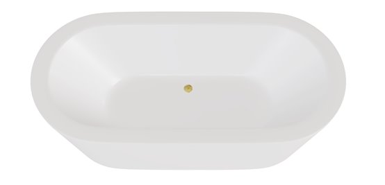 Wanna wolnostojąca Victoria 160 cm syfon złoty Besco