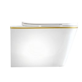 Zestaw podtynkowy kompletny stelaż + miska RAIN-WH-GL-RIM-03 + przycisk ST+H GOLD