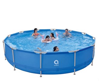 Duży basen ogrodowy stelażowy prostokątny Avenli Palm średnica 450 cm