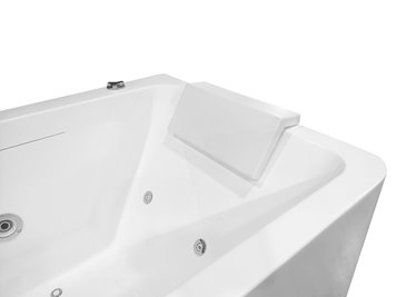 Przyścienna wanna z hydromasażem prostokątna konglomerat 170x80 cm MO-1803AB