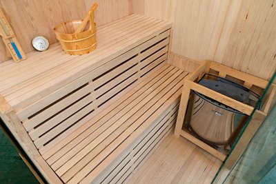 Sauna sucha fińska piec 6 KW Harvia BC60 + kamień solny 150X150X200CM MO-EA3CS Mazur