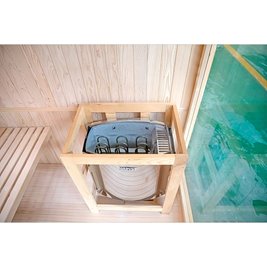 Sauna fińska 6-osobowa narożna 180x180 cm piec Harvia 8KW Bodo7
