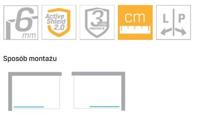 Parawan stały na wannę 90x140 cm P-0032 New Soleo New Trendy