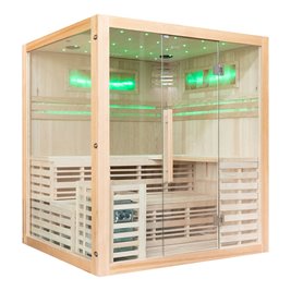 Sauna sucha fińska piec 6 KW Harvia BC60 + kamień solny 180X160X200CM MO-EA4-II Mazur