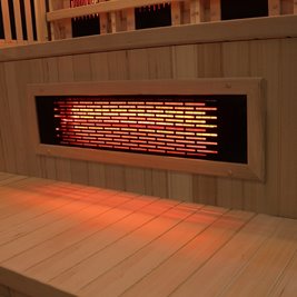 Sauna Combo na podczerwień + fińska 5-osobowa 150x150 cm Moss1 6KW