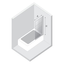 Czarny parawan nawannowy ruchomy szprosy 90x140 cm P-0049 New Soleo Black New Trendy