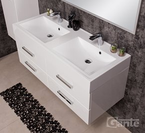 Szafka z umywalką dolomitową 120/50/4 UFKS seria Fokus B
