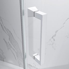 Biała kabina prysznicowa prostokątna 90x120 KZ104C