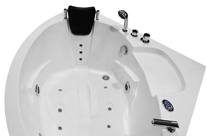 Wanna łazienkowa z hydromasażem Spa narożna 135x135 cm MO-0313