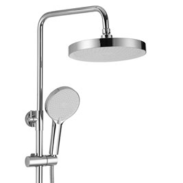 Chromowany zestaw prysznicowy z wylewką Veneta Rea
