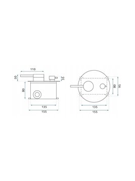 Zestaw prysznicowy podtynkowy box Foss Clif Inox Rea