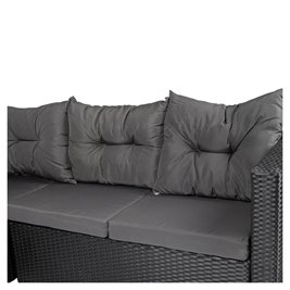 Zestaw mebli ogrodowych z technorattanu narożnik tarasowy Salto