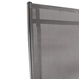 Zestaw mebli ogrodowych metalowych stół, krzesła, parasol Albena kolor szary