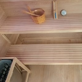 Sauna fińska 4 osobowa wysokotemperaturowa 6KW Harvia 180x160 cm Lark5-WD