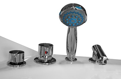 Wanna z hydromasażem narożna 150x150 cm MO-0632BP