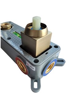 Bateria umywalkowa podtynkowa box Rea Joe złoto szczotkowane