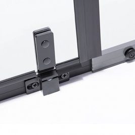 Czarna prostokątna kabina prysznicowa 100x80 drzwi uchylane BS12A