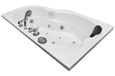 Wanna z hydromasażem asymetryczna 150x92 cm MO-0207