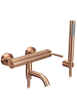 Bateria wannowa Argon Rea miedź szczotkowana