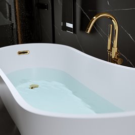 Wanna wolnostojąca złoty przelew oraz korek 170 cm Forte Hydrosan