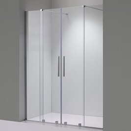 Drzwi prysznicowe rozsuwane szkło 8 mm szerokość 140 cm ASTRA-CH-DUO-140
