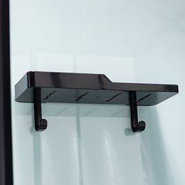 Kabina prysznicowa półokrągła zabudowana na wysokim brodziku 80x80 Nina