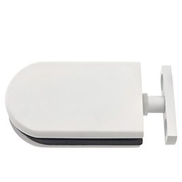 Biała kabina prysznicowa 80x80 kwadratowa drzwi pełne uchylne KZ04B