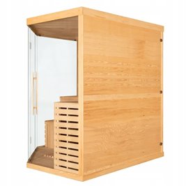 Sauna na podczerwień 6-osobowa 180x180 cm grzejniki kwarcowe i karbonowe Alta7 Infrared