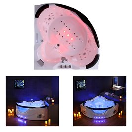 Wanna z hydromasażem narożna 155x155 cm Eos 932 Hydrosan