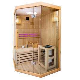 Sauna fińska 2 osobowa wysokotemperaturowa 3,5KW Harvia 120x120 cm Oslo2