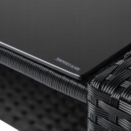Meble ogrodowe z technorattanu sofa, stół, fotele zestaw Lagos zdjęcie 11