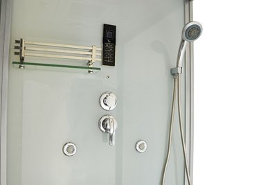 Sauno kabina prysznicowa prostokątna 180x110 cm MO-1752W LEWA TRIO