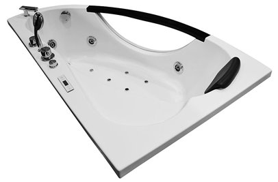 Wanna z hydromasażem narożna 169x90 cm lewa MO-0024