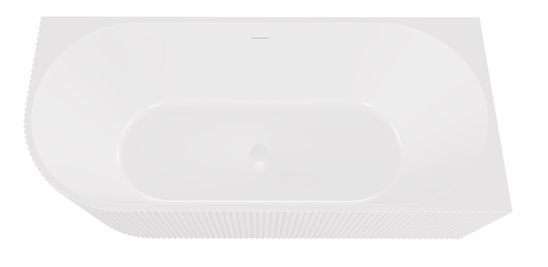 Denaya Besco biała wanna wolnostojąca 170 cm prawa syfon biały WAS-170-DPW