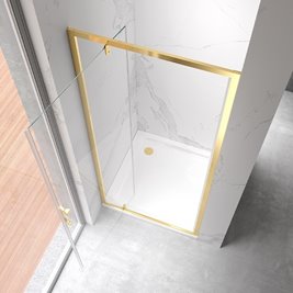 Drzwi do wnęki 80 cm złote uchylne