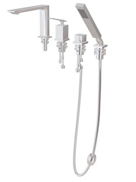 Bateria wannowa 4-otworowa chrom Aspira Besco BW-A4-CH