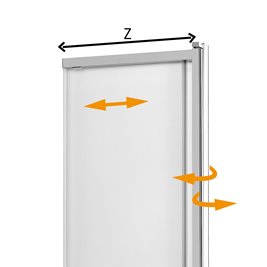 Parawan wannowy rozsuwany 100x150 P-0038 Sensi New Trendy