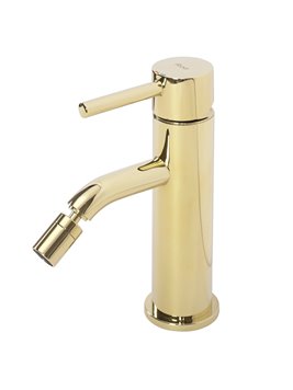 Złoty połysk bateria bidetowa Lungo Rea