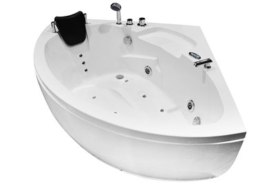 Wanna łazienkowa z hydromasażem Spa narożna 135x135 cm MO-0313