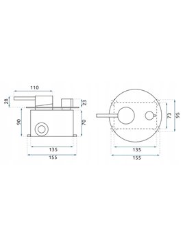 Chromowany zestaw natryskowy podtynkowy Lungo chrom Rea