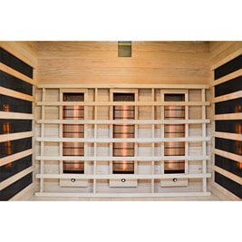 Sauna na podczerwień 4-osobowa 150x120 cm grzejniki kwarcowe i karbonowe Alta3 Infrared