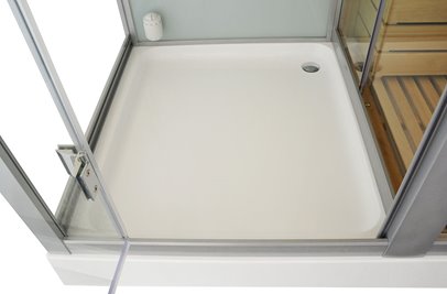 Sauno kabina prysznicowa prostokątna 180x110 cm MO-1752W PRAWA TRIO