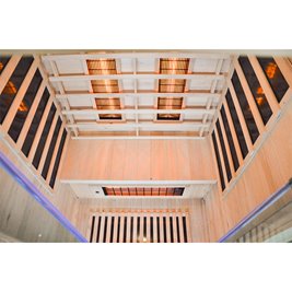Sauna na podczerwień 3-osobowa 120x105 cm grzejniki kwarcowe i karbonowe Alta2 Infrared
