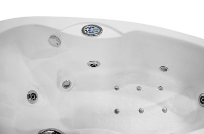 Wanna łazienkowa Spa z hydromasażem asymetryczna 160x78 cm MO-0310