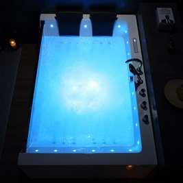 Wanna z hydromasażem prostokątna 180x120 cm Nike 937 Hydrosan