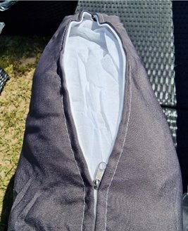 Meble ogrodowe technorattan sofa, stół, dostawka zestaw Volta