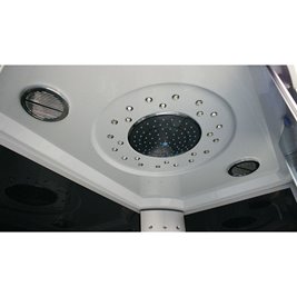 Kabina prysznicowa z hydromasażem i sauną parową 120x85 prawa MO-09912PS