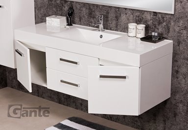 Szafka z umywalką dolomitową 140/50/C2 Nadia seria Fokus B