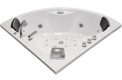Wanna z hydromasażem narożna 135x135 cm MO-1636