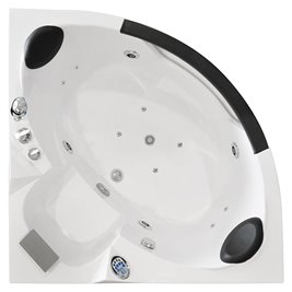 Wanna łazienkowa z hydromasażem Spa narożna 135x135 cm MO-0322